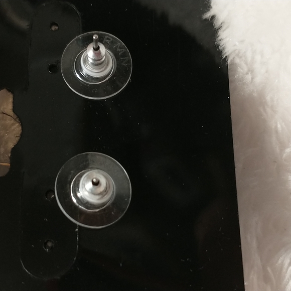 Cute little light blue stones on silver studs. - Picture 2 of 2